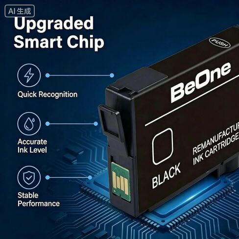 BeOne Remanufactured Ink Cartridges High Yield Replacement for Epson 252XL Ink Cartridges for Epson WF-3640 WF-3620 WF-7720 WF-7710 WF-7620 WF-7610 WF-7210 WF-7110 Printer (10 Pack) in Saudi Arabia