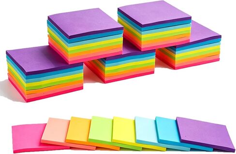 Sticky Notes, Sticky Notes 3x3 12 Pads 6 Pastel Colors Transparent Self-Stick Stickies Clear Aesthetic Bible Annotation Note Pads 50 Sheets Teacher Back to School Supplies and Oﬃce Products in Saudi Arabia