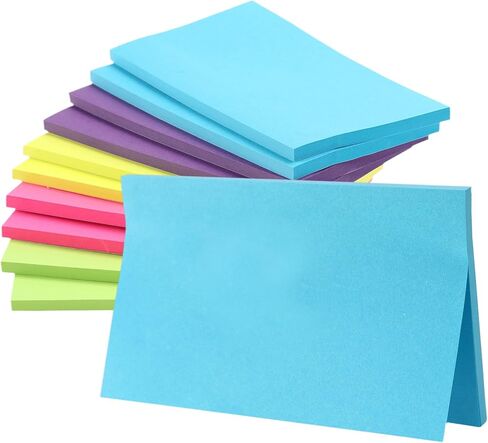 Sticky Notes, Sticky Notes 3x3 12 Pads 6 Pastel Colors Transparent Self-Stick Stickies Clear Aesthetic Bible Annotation Note Pads 50 Sheets Teacher Back to School Supplies and Oﬃce Products in Saudi Arabia