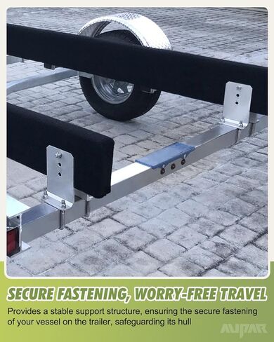 8 Pack 6" Galvanized L-Type Bunk Bracket Kit Fit for 3x3 Cross Members, Heavy-Duty Boat Trailer Bunk Brackets in Saudi Arabia