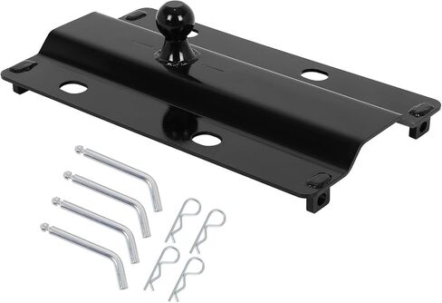 30000 lbs Gooseneck Ball Plate for Industry-Standard 5th Wheel Rails, Gooseneck Hitch Plate with 2-5/16 Inch Ball for Large RV, Flatbed Trailer and Livestock Trailer or Others Towing Heavy Trailers in Kuwait