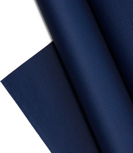 Textured Faux Leather Fabric, Smooth Pebble Grain Vinyl Sheets, Embossed Material, Upholstery, Fashion Apparel, Automotive, DIY and Crafting Pleather - 1 Foot 12"x54" (Red) in Saudi Arabia