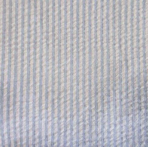 Richlin Fabrics 3 Yard Pack, 58" Seersucker Stripe, 100% Cotton, Royal & White in Saudi Arabia