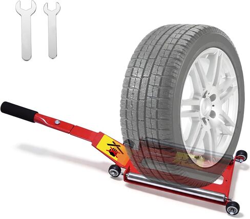 Wayona Portable Tire Jack Tool with Roller Plate, Tire Lifting Tool with Removable Handle for Cars, SUVs and Off-Road Trucks, Effortless Tire Lifter Jack Tool for Removal and Positioning of Tires in Saudi Arabia