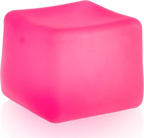 Sensory Stress Cube – High-Density Gel Filled Squishy Toy with Matte Texture for Kids & Adults, Calming Anxiety Relief, Fidget Stress Ball, Autism-Supportive, 1-Pack in Blue in Saudi Arabia