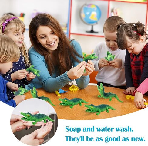Stretchy Animal Sensory Stress Relief Toys Crocodile Squishy Stress Toys Alligators Squeeze Sand Rebound Ball Fidget Knead Toy Pinch Stress Relieve Party Favors in Saudi Arabia