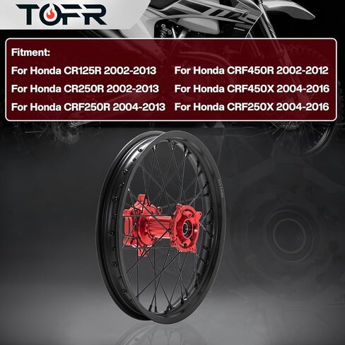 TOFR 18" x 2.15" Rear Wheel Hub Rim for Honda CRF250R CRF450R 2004-2012 CR125R CR250R 2002-2013 CRF250X CR450X 04-16 in Kuwait