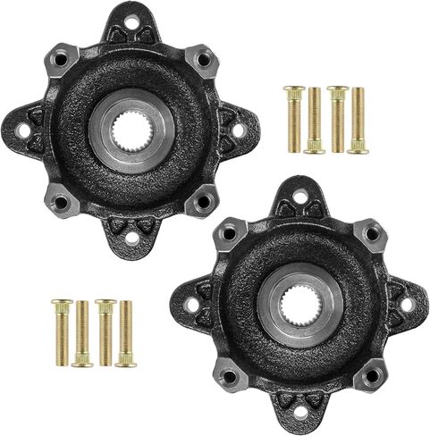 Caltric Front Wheel Hub with Bolts Compatible with Polaris RZR XP 900 EFI EPS 2011 2012 2013 / RZR 4 XP 900 2012 2013 2014 in Kuwait