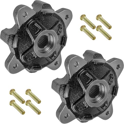 Caltric Front Wheel Hub with Bolts Compatible with Polaris RZR XP 900 EFI EPS 2011 2012 2013 / RZR 4 XP 900 2012 2013 2014 in Kuwait