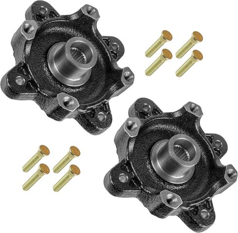Caltric Front Wheel Hub with Bolts Compatible with Polaris RZR XP 900 EFI EPS 2011 2012 2013 / RZR 4 XP 900 2012 2013 2014 in Kuwait