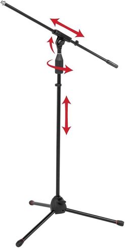 Gator Frameworks Microphone Boom Set with Carry Bag Includes (6) Mic Stands, Black (GFW-MIC-6PACKBG) in Saudi Arabia