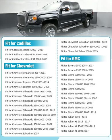 طقم حذاء عمود القيادة مناسب لسيارة Chevy Avalanche Express Silverado Suburban Tahoe مناسب لـ GMC Savana Sierra 1500 2500 3500 Yukon XL، مناسب لسيارة Cadillac Escalade ESV EXT استبدال 12471527 40022504 in Kuwait