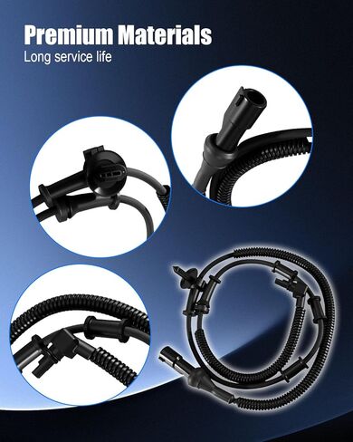 ABS Wheel Speed Sensor Fit for Ford Explorer 2002-2005 Mercury Mountaineer 2002-2005 Lincoln Aviator 2003-2005 Replace ALS508 1L2Z2C204AB 5S7229, 2Pcs Front Left and Right in Saudi Arabia
