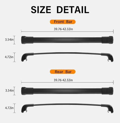 330lbs Lockable Roof Rack Cross Bars Compatible with Volvo XC90 XC-90 2016-2026 (for Flush Roof Side Rails), Heavy Duty Aluminum Roof Rails Crossbar for Rooftop Cargo Luggage Kayak Bike Rack in Saudi Arabia