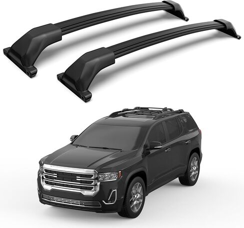 KUIPERAUTO 165 رطل من الألومنيوم حامل السقف متوافق مع 2017-2019 GMC Acadia على السطح حامل الأمتعة رف للدراجة الزورق كاياك صندوق البضائع in Kuwait