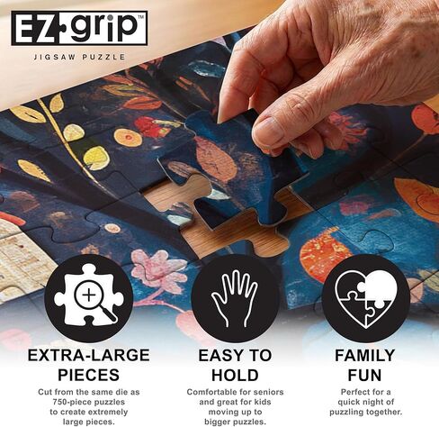 MasterPieces 300 Piece EZ Grip Jigsaw Puzzle for Adults - Birdhouse Kingdom - 18" x 24" - Extra Large Pieces - Unisex Adult in Kuwait