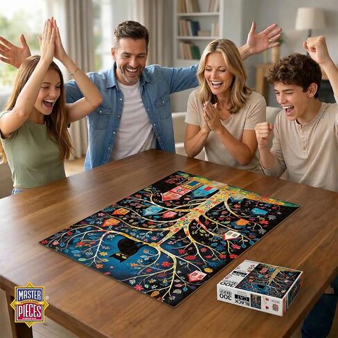 MasterPieces 300 Piece EZ Grip Jigsaw Puzzle for Adults - Birdhouse Kingdom - 18" x 24" - Extra Large Pieces - Unisex Adult in Kuwait