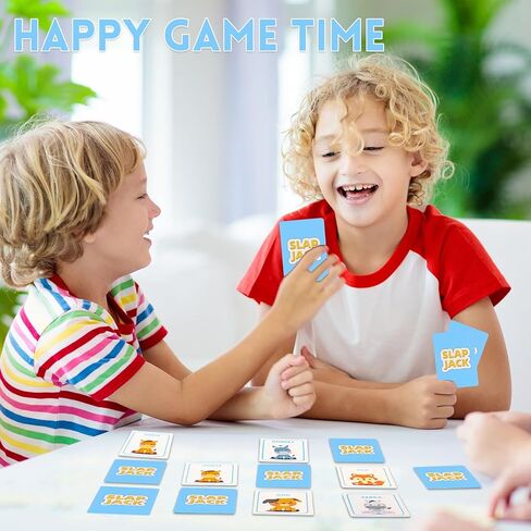 Kids Card Games Pack, 6 Decks, Go Fish, Old Maid, Crazy Eights, Memory Match, Slap Jack, War, Playing Cards, Family Party Table Games in Saudi Arabia