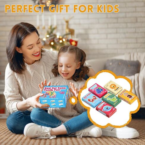 Kids Card Games Pack, 6 Decks, Go Fish, Old Maid, Crazy Eights, Memory Match, Slap Jack, War, Playing Cards, Family Party Table Games in Saudi Arabia