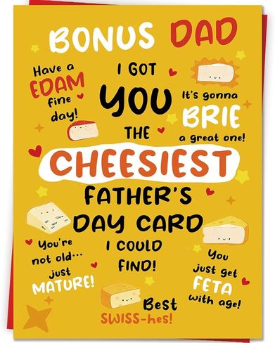 Fathers Day Card Gifts for Husband from Wife, Funny Personalized Father's Day Decorations, Double Sided Printed Greeting Card with Envelope in Saudi Arabia