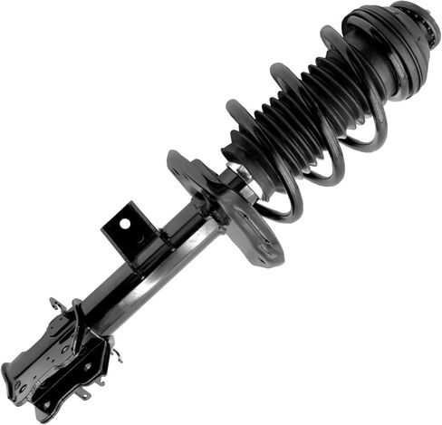 Detroit Axle - Front Left Strut for Fiat 500, 2012 2013 2014 2015 2016 2017 Complete Strut with Coil Spring Assembly Replacement in Kuwait