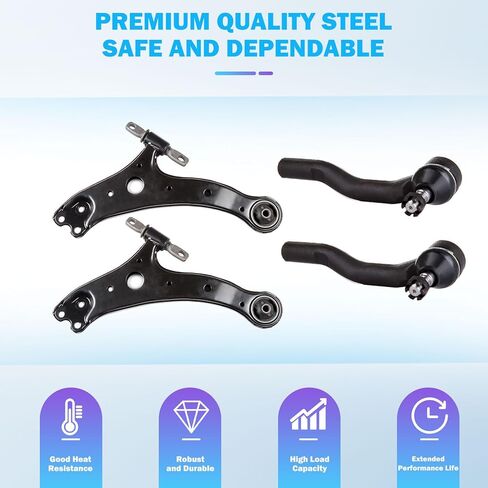 Front & Rear Struts Complete Assembly with 16Pcs Suspension Kit Fit for 2004-2006 for Lexus ES330 for Toyota Camry Solara Replace Control Arm Sway Bar Links Tie Rods Steering Rack Boot in Kuwait