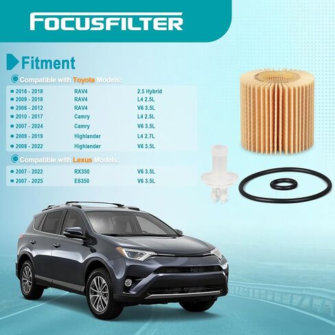 فلتر زيت من فئة OEM 04152-YZZA1، لسيارة Toyota Camry 2007-2017، Avalon 2005-2022، Highlander 2008-2019، Tacoma 2016-2023، Toyota RAV4 / Sienna، يستبدل 04152-31090، 04152-31050، HU7019Z in Kuwait
