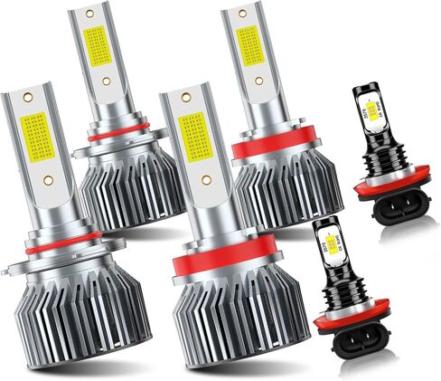 For Ford F150 2004-2014 High Low Beam Fog Light Bulbs, 6000K White, 4-Pack in Saudi Arabia