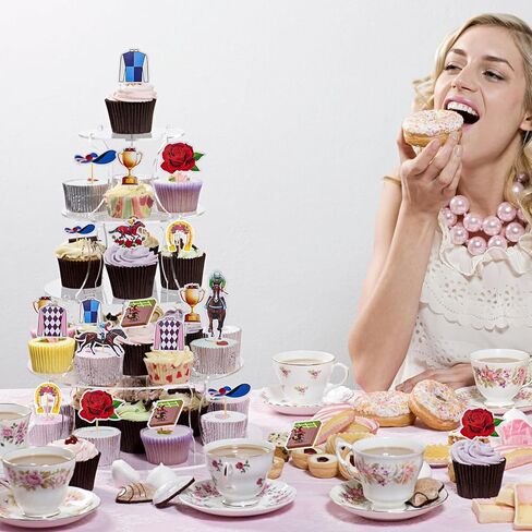 30 PCS Kentucky Derby Cupcake Decorations, 15 Styles Horse Cupcake Toppers (with 30 Toothpicks) for Kentucky Derby Party Supplies in Saudi Arabia
