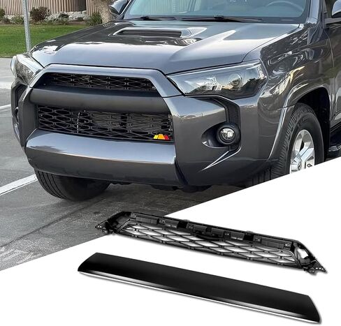 الشواية الأمامية متوافقة مع 4Runner 2016 2017 2018 2019 شبكة المصد الأمامي باللون الأسود غير اللامع مع الملحقات/الحروف in Kuwait
