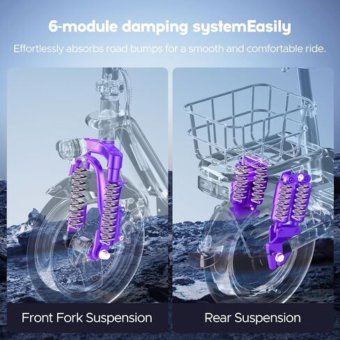 Electric Scooter Adults, 1300W Peak Motor, Electric Scooter with Seat, 48V 13Ah Battery, 14" Tires, 35 Miles Range, 20 MPH, 330 LBS Load, Dual Braking,UL 2272 in Saudi Arabia