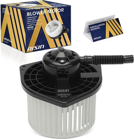 محرك منفاخ AISIN AFTERMARKET BLMM-00164 HVAC مع مجموعة عجلات - متوافق مع Mitsubishi Outlander 2008-2018، Lancer 2008-2017 in Kuwait