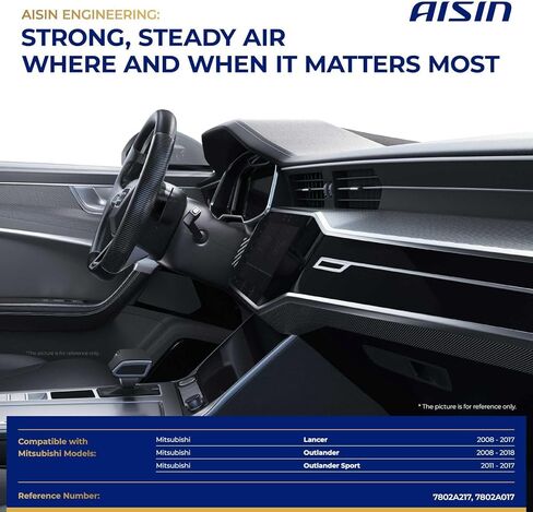 محرك منفاخ AISIN AFTERMARKET BLMM-00164 HVAC مع مجموعة عجلات - متوافق مع Mitsubishi Outlander 2008-2018، Lancer 2008-2017 in Kuwait