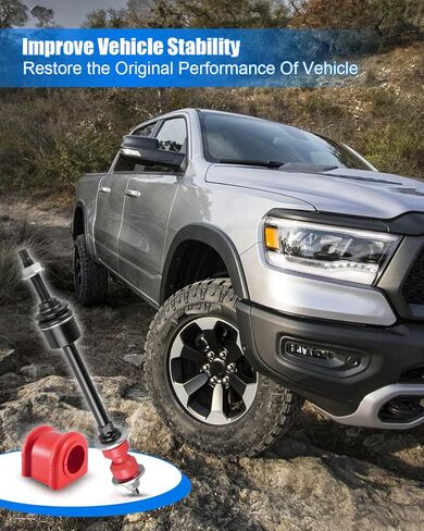 Sway Bar Link with Bushing Fit for Dodge Ram 1500 4WD 2006-2018 Ram 1500 Classic 2019-2024, Sway Bar End Link Replace K80894 5170290AD 5170290AB, Front Suspension Stabilizer Bar Links in Kuwait