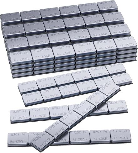 Sposuit Adhesive Stick on Wheel Weights - 1/2oz, 0.5oz, 126pcs, Grey, Applicable to Cars, Trucks, SUVs, Motorcycles, Low Profile, Car Model, Easy to Peel & Low Profile 60oz/Box, U.S. OEM Quality in Kuwait