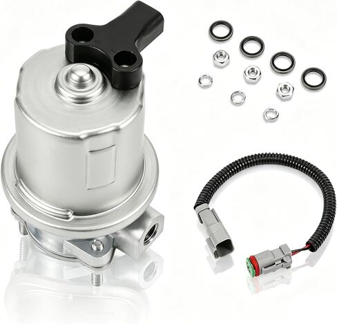 4943048 12V Electric Fuel Lift Pump Kit Compatible with Cummins 6B5.9 ISB5.9 ISB6.7 QSB5.9 QSB6.7 QSC8.3 Replace 5362273 4935730 4932707 3990105 3938367 in Saudi Arabia