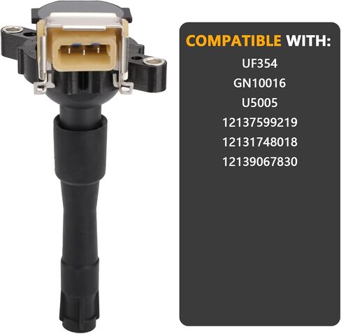 ملف إشعال UF354 OEM - متوافق مع BMW E46 E39 330ci 328i 525i 528i 330i 323i 325i 325ci 325xi 530i Z3 X5 M3 Z8 Land Rover Range Rover - يستبدل # UF354 GN10016 U5005 in Kuwait