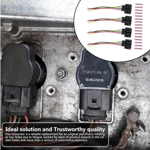 4pcs Ignition Coil Pack Replacement Connector Wire Harness for Audi A4 A4 Quattro 1.8T 2.0T 3.0L 3.2L 2001-2015 in Saudi Arabia