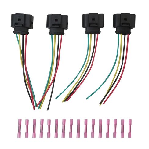 4pcs Ignition Coil Pack Replacement Connector Wire Harness for Audi A4 A4 Quattro 1.8T 2.0T 3.0L 3.2L 2001-2015 in Saudi Arabia