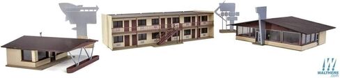 مجموعة بناء Walthers Cornerstone HO Scale Hotel & Restaurant Vintage Motor in Kuwait