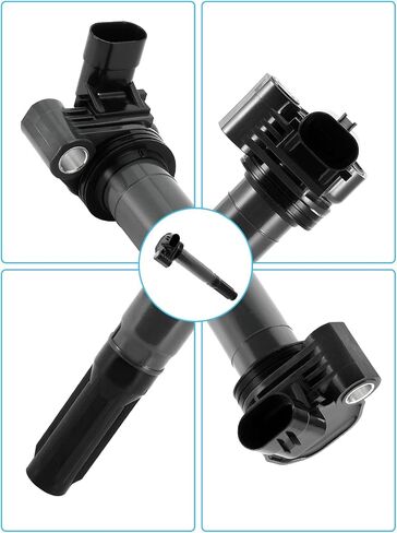 مجموعة TAUTOY مكونة من 4 ملفات إشعال UF649 (1.4 لتر فقط) لـ 2012 2013 2014 2015 2016 Fiat 500,# GN10737 IC752 48769 U5232 C-827 36-8269 68070492AB 68070492AD 68070492AC 5C1872 C1815 in Kuwait