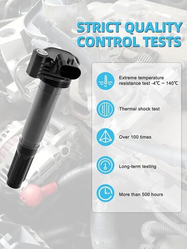 مجموعة TAUTOY مكونة من 4 ملفات إشعال UF649 (1.4 لتر فقط) لـ 2012 2013 2014 2015 2016 Fiat 500,# GN10737 IC752 48769 U5232 C-827 36-8269 68070492AB 68070492AD 68070492AC 5C1872 C1815 in Kuwait