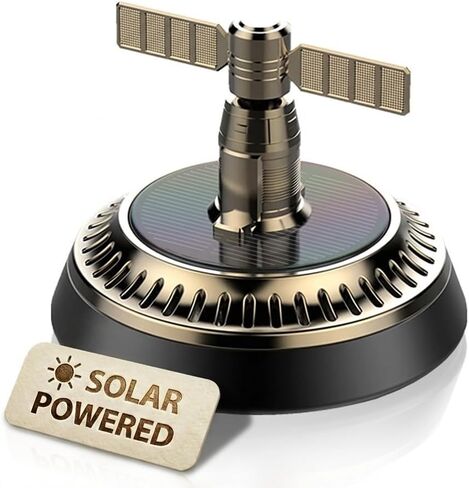 Solar Dashboard Spinner, Sun Powered Kinetic Car Diffuser Decoration, Automotive Accessories, Home Office Desk, Spring Birthday Gift Exchange, Fragrance & Aroma Cores Sold Separately (Captain's Wheel) in Saudi Arabia