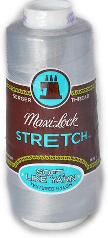 A&E Maxi Lock Stretch Textured Nylon Light Grey Serger Thread MWN-32432 in Saudi Arabia