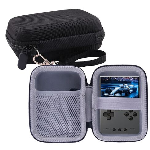 Hard Carrying Case Compatible with TRIMUI Brick Hammer/TRIMUI Brick Retro Handheld Game Console，Mesh Pocket fits Cable, SD Card (Black) in Saudi Arabia