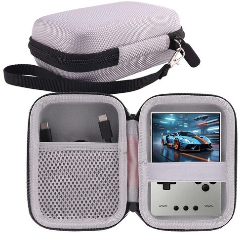 Hard Carrying Case Compatible with TRIMUI Brick Hammer/TRIMUI Brick Retro Handheld Game Console，Mesh Pocket fits Cable, SD Card (Black) in Saudi Arabia