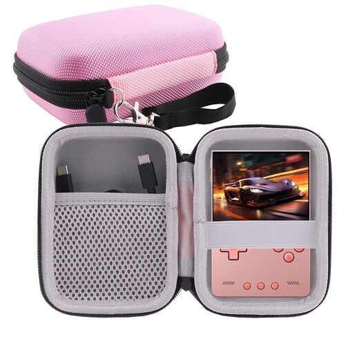 Hard Carrying Case Compatible with TRIMUI Brick Hammer/TRIMUI Brick Retro Handheld Game Console，Mesh Pocket fits Cable, SD Card (Black) in Saudi Arabia