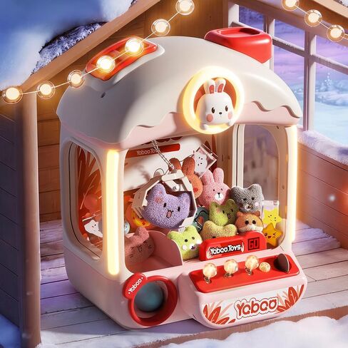 Large Claw Machine for Kids, Dinosaur Vending Machines Toys for Boys 4-6, Mini Candy and Prize Electronic Dispenser Game with Sound Lights, Idea Birthday Gift for 3 4 5 6 Year Old Boy Girl in Saudi Arabia