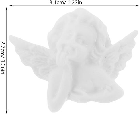EXCEART 30Pcs Little Angel Resin Embellishments for Phone Case Accessories DIY Craft Decorations for Mobile Cover and Scrapbooking in Saudi Arabia