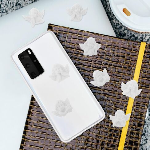 EXCEART 30Pcs Little Angel Resin Embellishments for Phone Case Accessories DIY Craft Decorations for Mobile Cover and Scrapbooking in Saudi Arabia